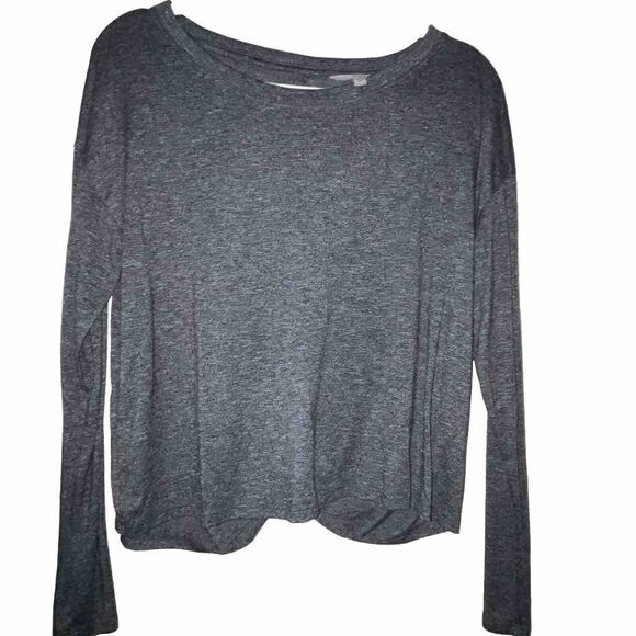Athleta Open Back Activewear Top‎ Size M Gray Athleisure - Picture 1 of 7